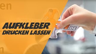 Hinter den Kulissen  wie werden Aufkleber produziert [upl. by Lednahc]