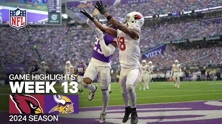 Arizona Cardinals vs Minnesota Vikings Game Highlights  NFL 2024 Season Week 13 [upl. by Allis]