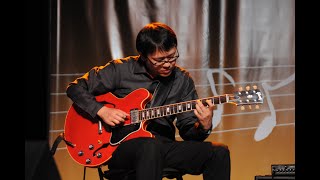 One Big Shot Minor Blues  Jazz Solo Guitar by Nobuki Takamen at the Montreal Jazz Festival [upl. by Won977]