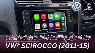 VOLKSWAGEN  APPLE CARPLAY Radio Unit Installation for Any VW 20062014 Scirocco 2015 [upl. by Mcbride]