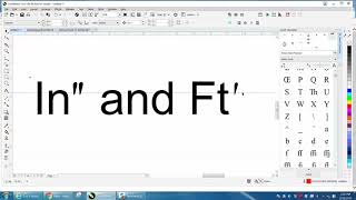 Corel Draw Tips amp Tricks Inch and Foot Symbol and more part 2 [upl. by Alil]