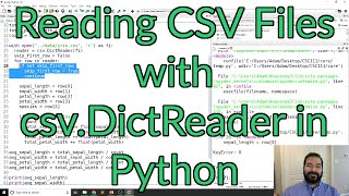 Reading CSV files with csvDictReader in Python [upl. by Arad]