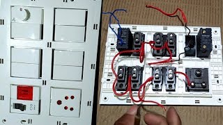 12 modular switch board connection really ।। switch board wiring [upl. by Nedaj]