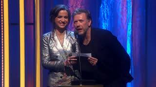 Christer lindarw tar emot pris på QX galan 2018 [upl. by Shotton]