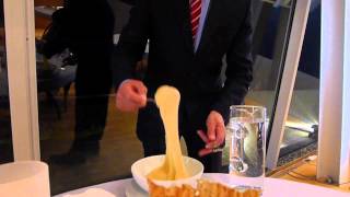 Plating Pommes Aligot at Bras in Laguiole France [upl. by Rattray]