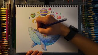 You color the little planets and rockets beautifully [upl. by Kopaz]