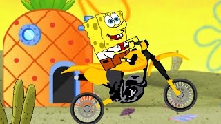 Y8 GAMES TO PLAY  SPONGEBOB BIKE Driving Y8 game 2016 [upl. by Yatnuhs323]