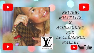 Review What Fits amp Accessories for Louis Vuitton Clémence Wallet [upl. by Stephenie]