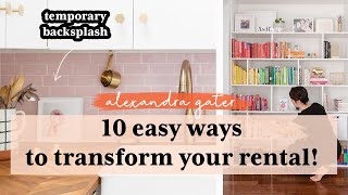 How I Upgraded My Rental Apartment Beforeamp Afters [upl. by Oal]