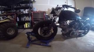 Xv750 Fork Swap [upl. by Colner630]