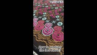 YQOINFKS Fabric Embroidery Wedding Bridal 5 Yard Sewing Craft Lace Fabric fabric lace embroidery [upl. by Server]