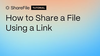 How to Share a File Using a Link [upl. by Ainitsirc]