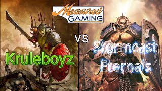 316 Kruleboyz vs Stormcast Eternals  2000point Age of Sigmar battle report [upl. by Flowers]