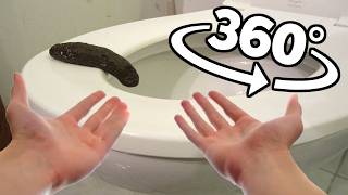 MindBlowing Poop Experiment in Toilet VR 360 [upl. by Eerual]