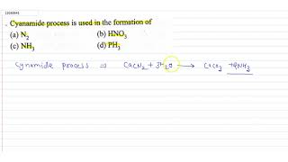 Cyanamide process is used in the formation of [upl. by Tull]