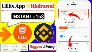 INSTANT 15 🔥 UEEx Coin Miner bot Live withdrawal  Ueex app withdrawal  instant Withdrawal loot 🔥 [upl. by Anahsor908]