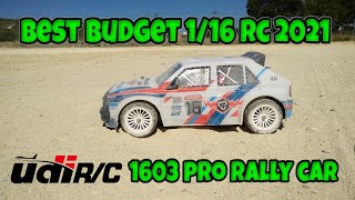 UDIRC 1603 PRO Brushless Rally Car  Best Budget 116 RC in 2021 [upl. by Audres]