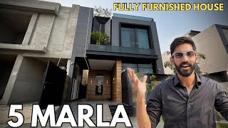 UNBELIEVABLE 5 Marla Fully Furnished MOST EXPENSIVE House For Sale in DHA Lahore [upl. by Belvia387]