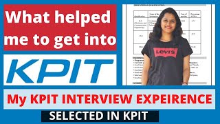 KPIT quot What Helped me to Get into KPIT  Written and Interview Experience Expected Questions [upl. by Veronica]