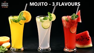 Mojito  Orange Mojito  Virgin Mojito Watermelon Mojito Mocktail RecipesSummer Refreshing Drinks [upl. by Oremo]