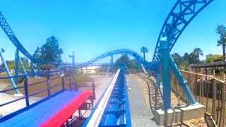 Manta Seaworld San Diego HDPOV Roller Coaster Front Row California [upl. by Edya597]