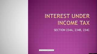 Interest 234A234B234C INCOME TAX MALAYALAM EIKV [upl. by Wilson]