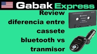 review diferencia entre casete bluetooth vs transmisor bluetooth para el auto [upl. by Lynnworth]