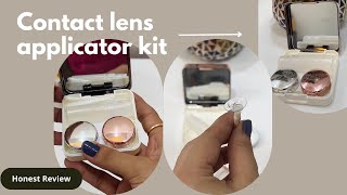 Contact lens applicator kit from Amazon  Trying lens kit for the first time [upl. by Allimac931]