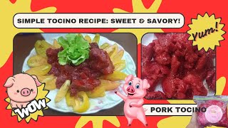 Making Pork Tocino l Simple Tocino Recipe Sweet amp Savory l 2nd Laboratory in PHT4 Course Done [upl. by Eneryt]