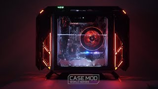 Cooler Master MasterBox Q300P  GEMINI Case Mod World Series 2018 CMWS18 [upl. by Gristede]