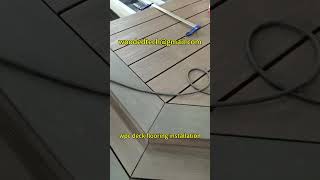 wpc deck flooring installation wpcdeckflooringinstallation [upl. by Ycnahc]