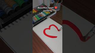 Heartshaped texture art ❤️ painting likeartsharesubscribeshorts shortvideoviralshorts [upl. by Edahs]