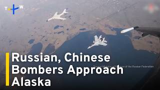 US Russian and Chinese Bombers Patrol Near Alaska  TaiwanPlus News [upl. by Aisetal]