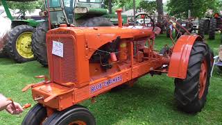 Starting a 1938 Unstyled Allis Chalmers WC [upl. by Rosenblum690]