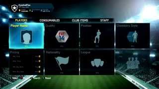 FIFA 14  HOW TO SEARCH ANY PLAYER ON ULTIMATE TEAM [upl. by Ennirac]