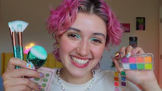 ASMR Doing Your Summer Makeup ☀️ layered sounds whispered personal attention pampering you [upl. by Samuela300]