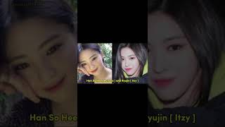 Ryujin and Han So Hee look alike kpop itzy ryujin hansohee youtube youtubeshorts shorts [upl. by Buyer215]