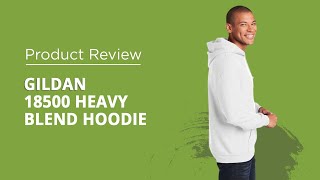 Gildan 18500 Unisex Heavy Blend Hoodie  Awkward Styles Product Review [upl. by Leahcimnoj]