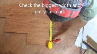 Laminate Flooring on Stairs How to Make the First Tread for Winder Stairs [upl. by Karilla]