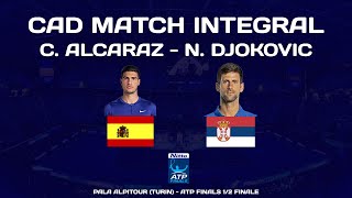 C Alcaraz  N Djokovic  Demifinale ATP FInals 2023 Tennis  CAD 18112023 [upl. by Burg]