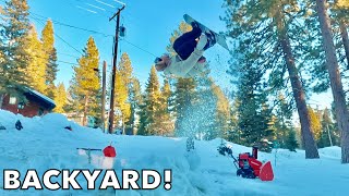 FIRST BACKYARD SNOWBOARD BUILD of 2022 [upl. by Dew]