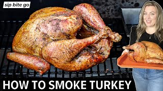 How To Smoke A Turkey On A Traeger Pellet Grill  FULL STEPBYSTEP [upl. by Crissy]