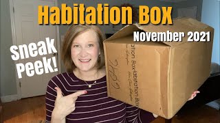 Habitation Box  November 2021 Sneak Peek [upl. by Nihs]