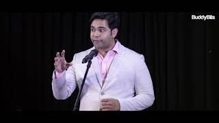 Hindi vs English  Standup Comedy by DrJagdish Chaturvedi  Starting Troubles  BuddyBits [upl. by Oinigih]