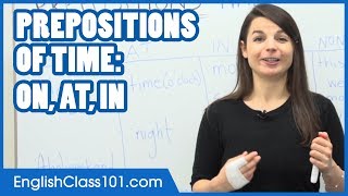 Prepositions of Time ON AT IN  Common English Mistakes [upl. by Letsirhc674]