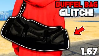 UPDATE How To Get The Jet Black Duffel Bag In Gta 5 Online 167 [upl. by Atnohs]