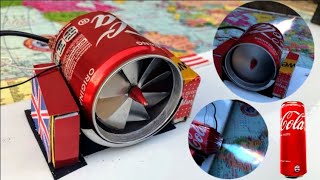 How to make jet engine using soda can l diy jet engine l homemade mini jet engine [upl. by Uranie]