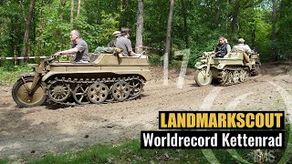 World Record 17 Kettenrad SdKfz 2 amp 1 Kübelwagen at Militracks 2012 Overloon 19 may 2012 [upl. by Norvil276]