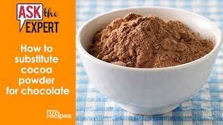 How to Substitute Cocoa Powder for Chocolate  Ask the Expert [upl. by Aundrea]