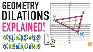 Dilations Geometry Transformations Explained [upl. by Mccomb76]